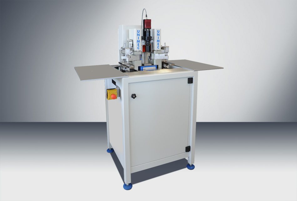 Machine de garnissage UNIMEC sur bâti blanc