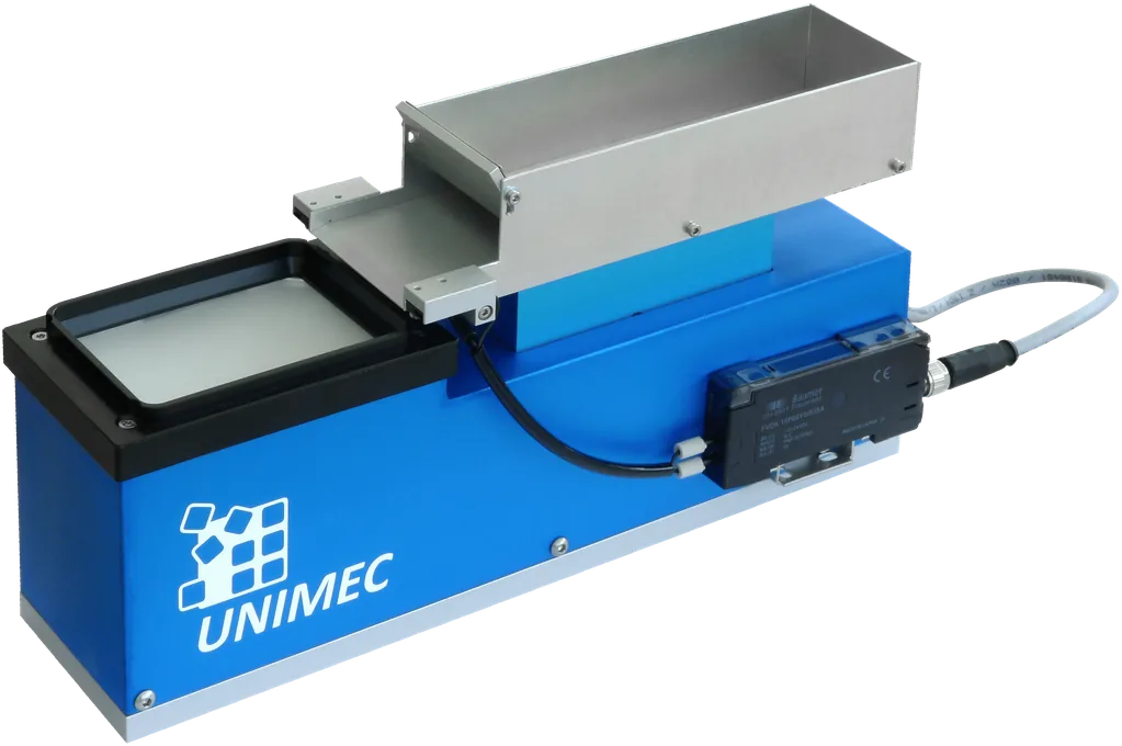 Alimentation de composants UniFeed, boîtier bleu avec plateau éclairé